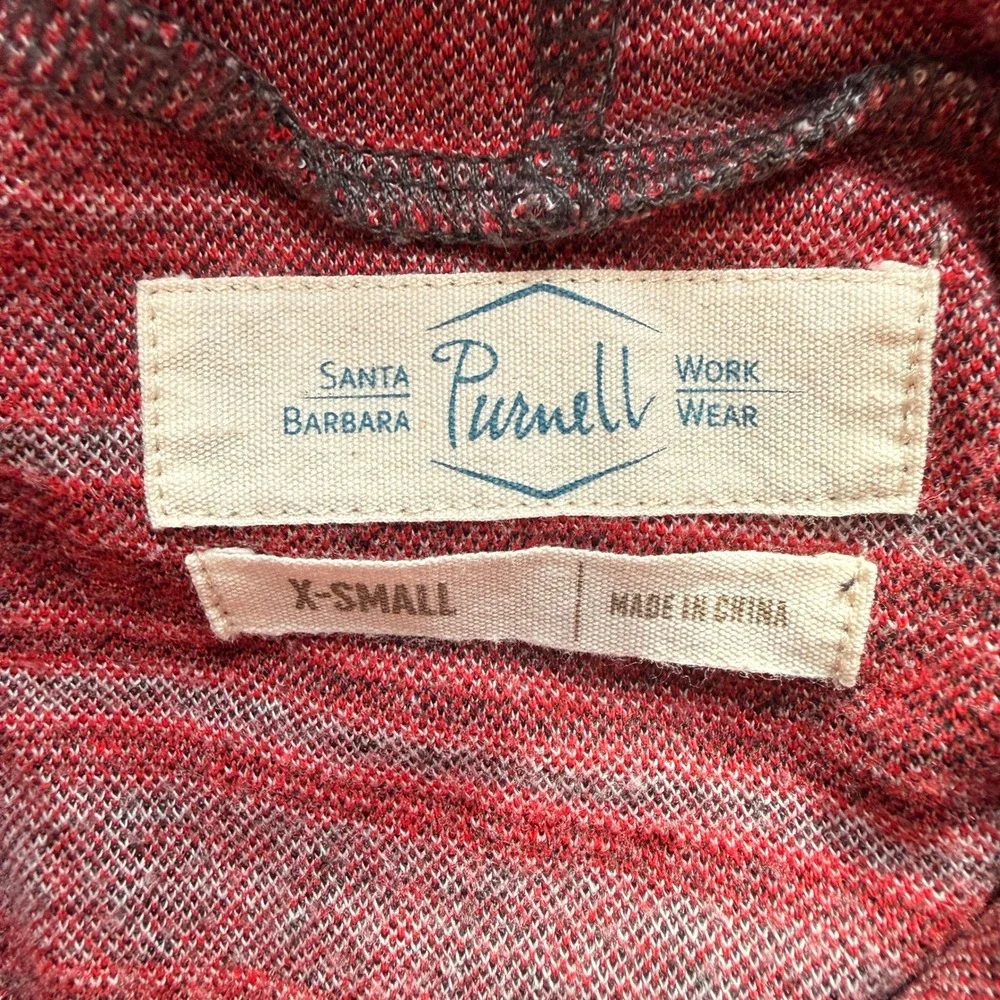 Purnell‎ Women's Gray/Red Snowflake Winter Design Turtle Neck Size XS